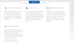 advanced Features of BlueHost account