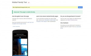 click here to test if your website is mobile friendly or not