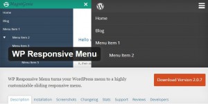 click to access the wordpress plugin WP esponsive menu
