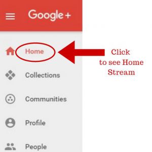 Click to see Home Stream